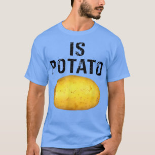 夜遅くに見られるテレビのポテトPo Tシャツ