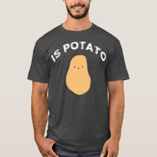 夜遅くに見られるテレビのポテトPo Tシャツ
