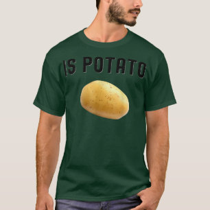 夜遅くに見られるテレビのポテトPo Tシャツ