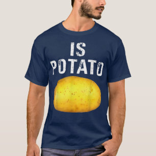夜遅くに見られるテレビのポテトPo Tシャツ