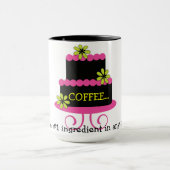 夜遅くのCakerのマグ マグカップ (中央)