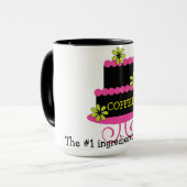 夜遅くのCakerのマグ マグカップ (正面左)