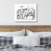 夜遅くまで家に帰る キャンバスプリント (インサイチュ (寝室))