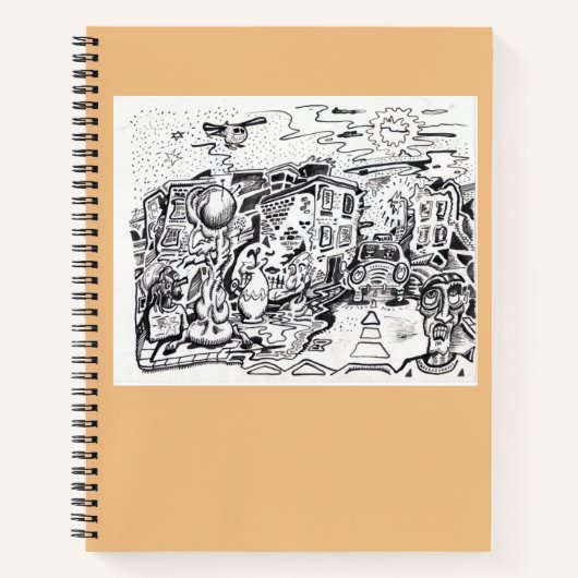 夜遅くまで家に帰る ノートブック (正面)