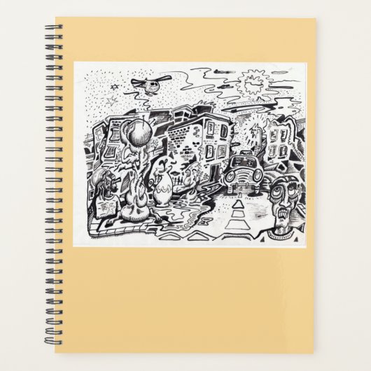 夜遅くまで家に帰る プランナー手帳 (正面)