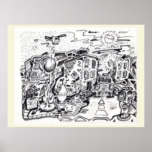 夜遅くまで家に帰る ポスター (正面)