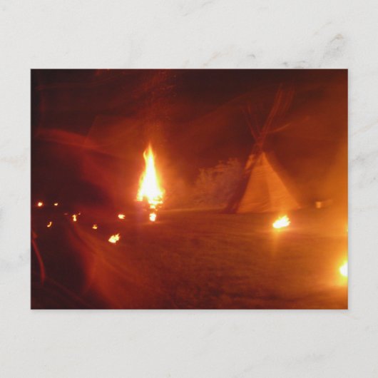 夜遊びの郵便はがき ポストカード (正面)