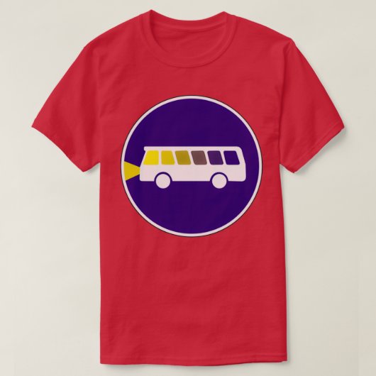 夜道のバス運転手 Tシャツ (デザイン正面)