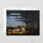 夜郵便はがきで公平なアーカンソーの谷 ポストカード (正面/裏面)