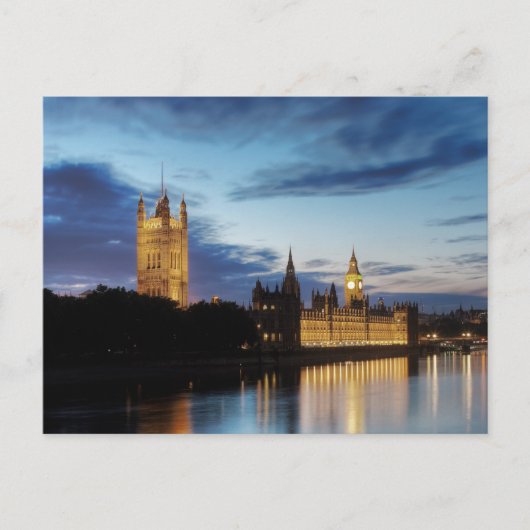 夜郵便はがきのビッグベン ポストカード (正面)