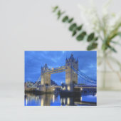 夜郵便はがきのロンドン橋 ポストカード (スタンド正面)