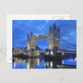 夜郵便はがきのロンドン橋 ポストカード (正面/裏面)