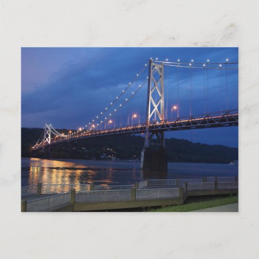 夜郵便はがきの橋 案内ポストカード (正面)