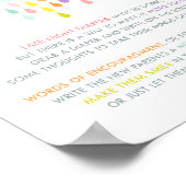 夜間おむつサイン クラウド レインボー ポスター (角)