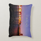 夜間のキュラソーと文字(カスタマイズ可能) アクセントクッション (裏面(縦))