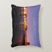 夜間のキュラソーと文字(カスタマイズ可能) アクセントクッション (正面(垂直))