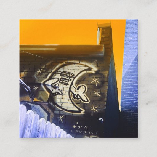 夜間のサングラス スクエア名刺 (正面)