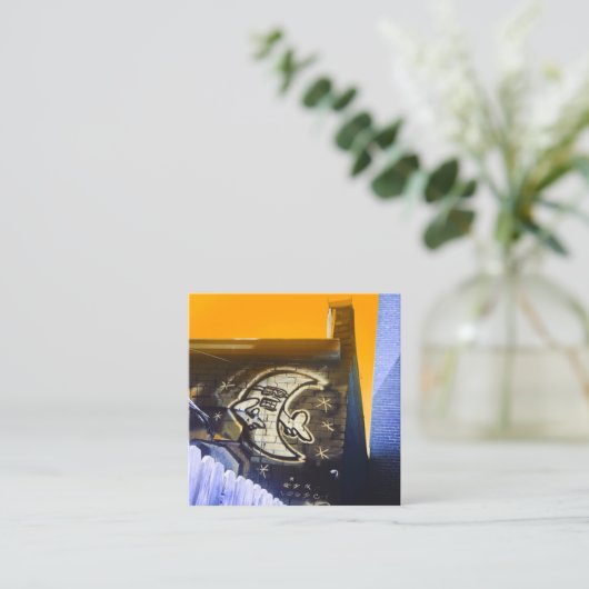 夜間のサングラス スクエア名刺 (スタンド正面)