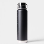 夜間のハイテク名グラフィック ウォーターボトル (背面)