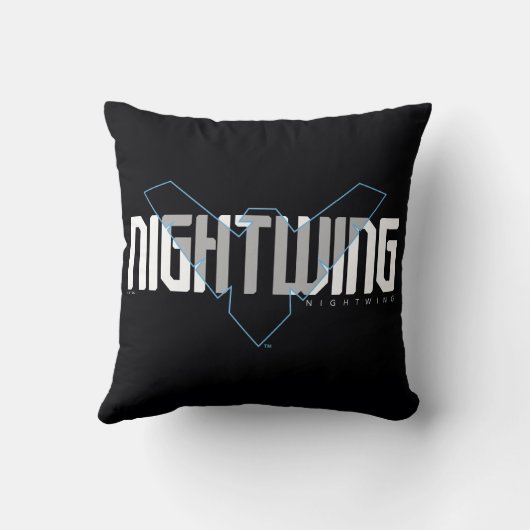 夜間のハイテク名グラフィック クッション (裏面)