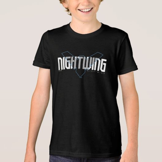 夜間のハイテク名グラフィック トライブレンドTシャツ (正面)