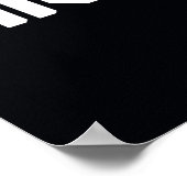 夜間のハイテク名グラフィック ポスター (角)