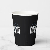 夜間のハイテク名グラフィック 紙コップ (右)