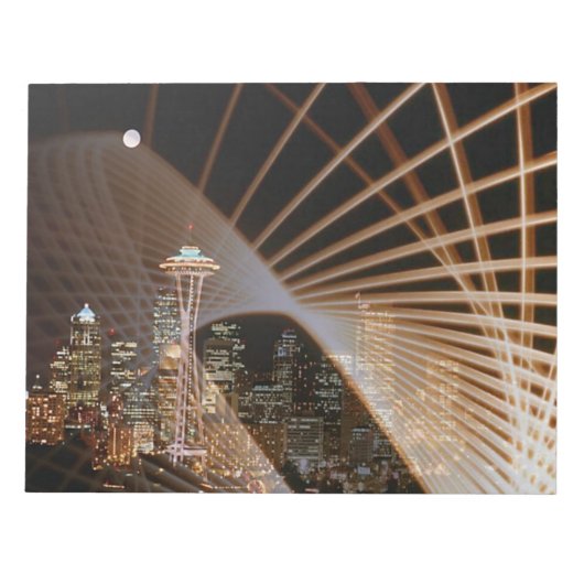 夜間のメモ帳の光 ノートパッド (正面)