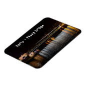 夜間の地下鉄横断歩道橋 マグネット (左側)