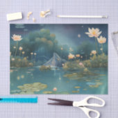 夜間の池 薄葉紙 (クラフト)