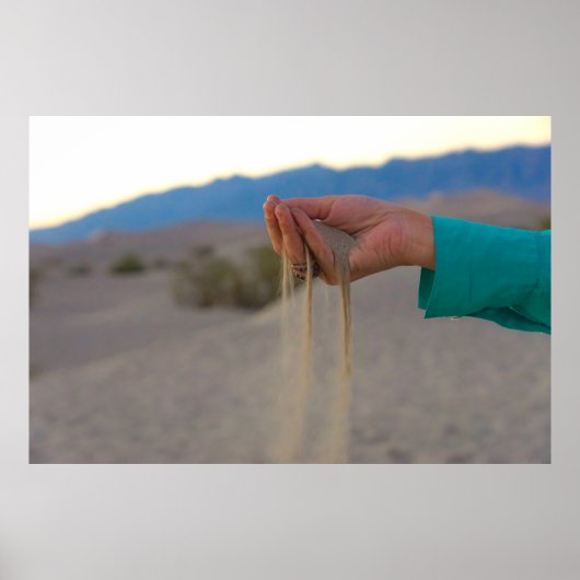 夜間の砂漠 ポスター (正面)