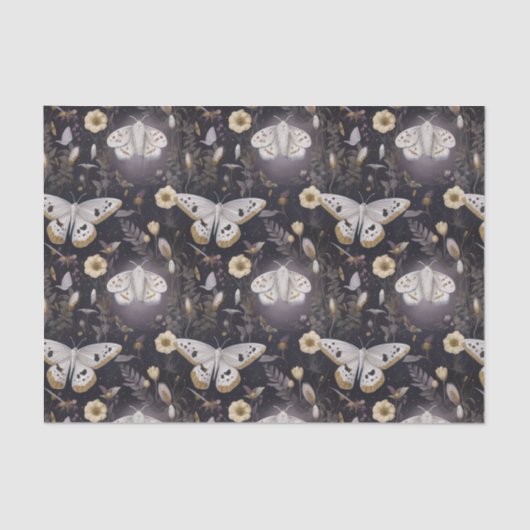 夜間の蛾 薄葉紙 (正面)