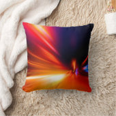 夜間の道路抽象的，背景，動き，ぼやけ速度 クッション (ブランケット)