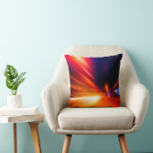 夜間の道路抽象的，背景，動き，ぼやけ速度 クッション (椅子)