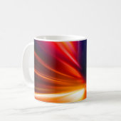 夜間の道路抽象的，背景，動き，ぼやけ速度 コーヒーマグカップ (正面左)