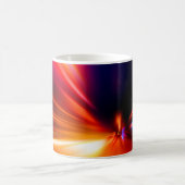 夜間の道路抽象的，背景，動き，ぼやけ速度 コーヒーマグカップ (中央)