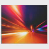 夜間の道路抽象的,背景,動き,ぼやけ速度 ラッピングペーパー (フラット)