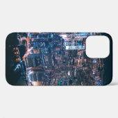 夜間の都市建物の航空写真 Case-Mate iPhoneケース (裏面 (横))