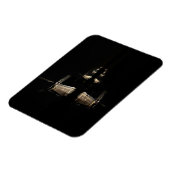 夜間の長方形マグネットの照明された風車 マグネット (左側)