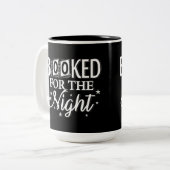 夜間の2トーンのコーヒーマグの予約 ツートーンマグカップ (正面左)