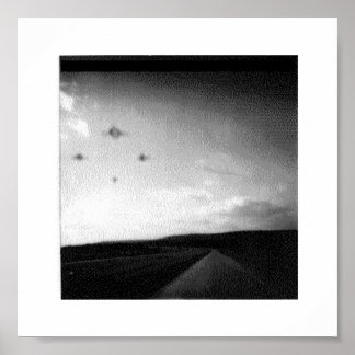 夜間のUFO ポスター