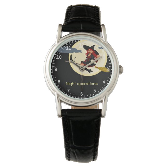 夜間オペレーションのカスおもしろいタマイズ 腕時計 (正面)