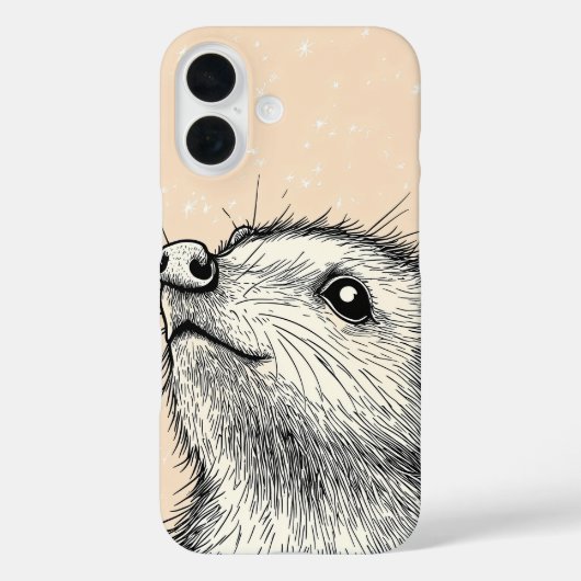 夜間キツネジオメトリ Case-Mate iPhoneケース (裏面)