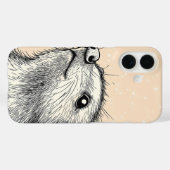 夜間キツネジオメトリ Case-Mate iPhoneケース (裏面 (横))