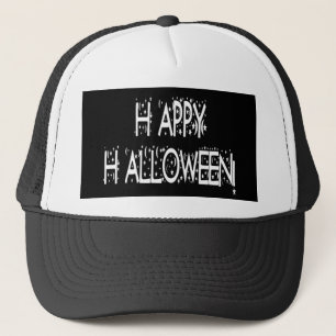 夜間ハッピーハローウィン文字 キャップ