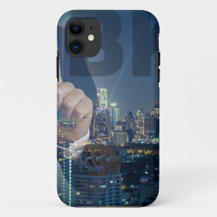 夜間パノラマのバンコクのスカイライン iPhone 11 ケース