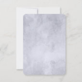 夜間フローラシルバーフレーム結婚式レセプション 招待状 (裏面)