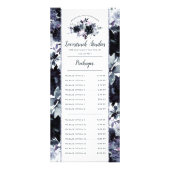 夜間フローラ水彩海軍カスタム価格表 ラックカード (正面)