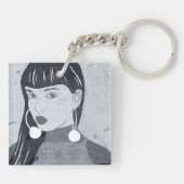 夜間ポートレートの概要 キーホルダー (裏面)