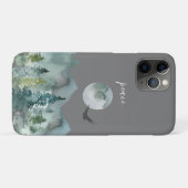 夜間マウンテンランドスケープ平和 Case-Mate iPhoneケース (裏面(横))